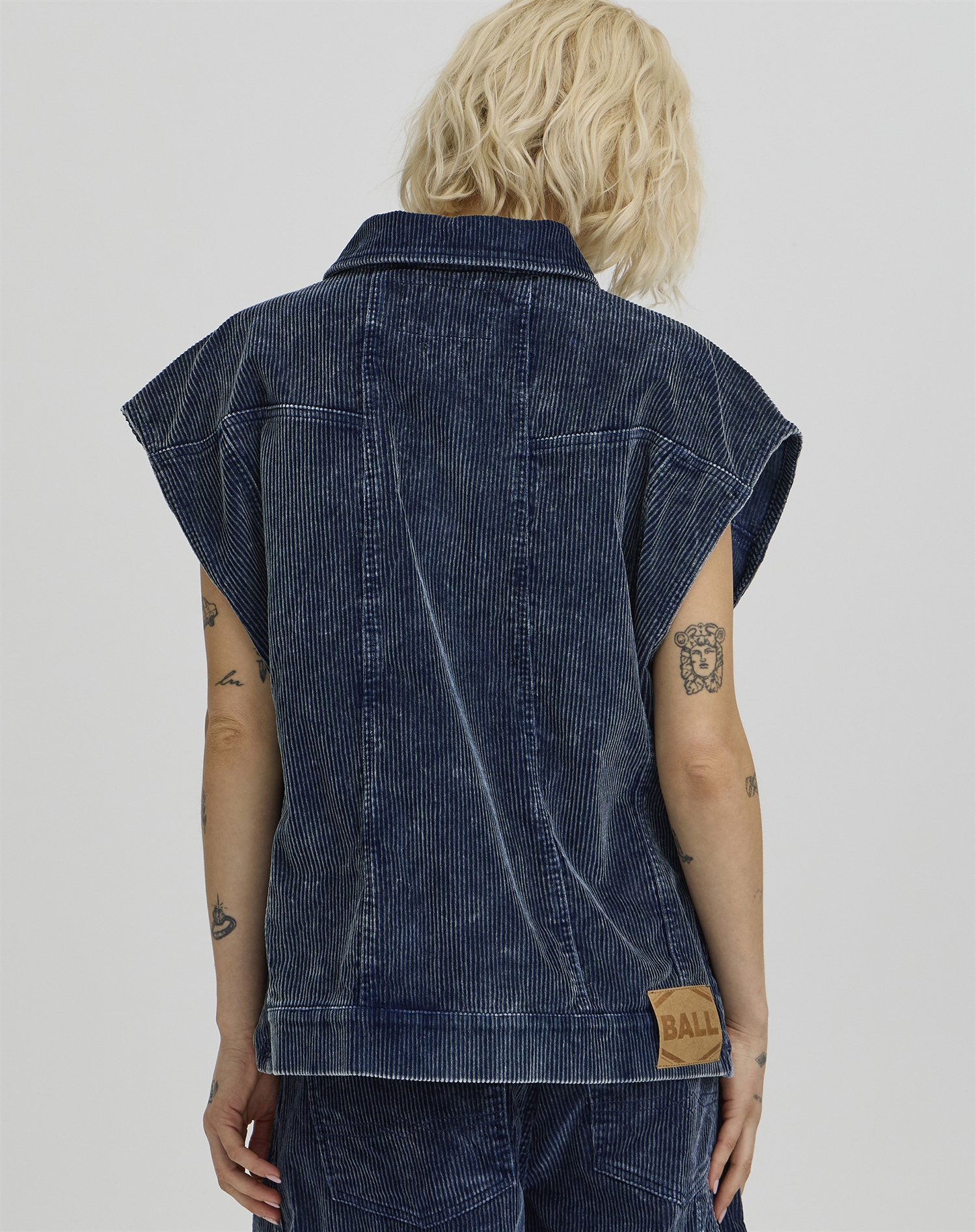 Ball Original - BACorbin Corduroy Vest - Sky Captain